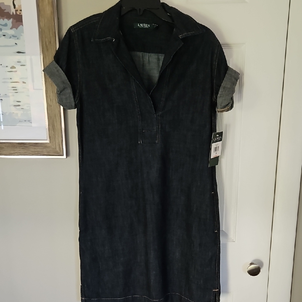 Ralph Lauren Classic Blue Denim Dress